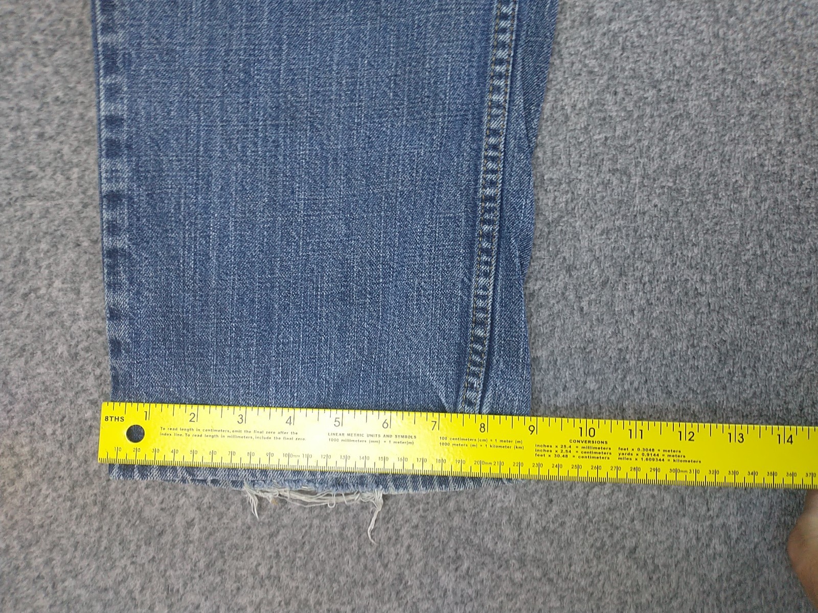 Signature by Levi Strauss & Co Men's Jeans 36x27 Regular Straight Fit Denim Work