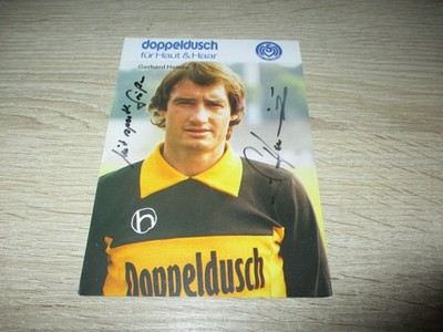 Gerhard Heinze MSV Duisburg Original Autogramm Autogrammkarte