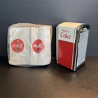 VINTAGE 1992 COCA COLA DINER STYLE NAPKIN DISPENSER  WITH NAPKINS