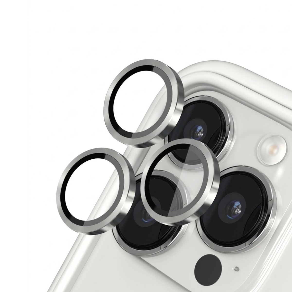 Film d'appareil photo Rhinoshield iPhone 13 Pro Max verre anti rayure argent