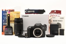 Canon EOS 9000D Digital SLR Camera with 75-300mm Telephoto Lens Set, Used