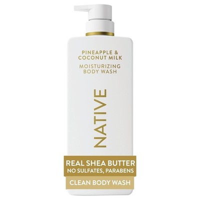 Native Pineapple & Coconut Milk Scent 24-Hour Moisturizing Bodywash for Women & 