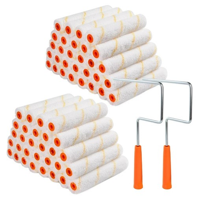 #ad Microfiber Paint Roller Covers Paint Roller 6 Inch 3 8 Inch Nap 60 Pack ... $58.55