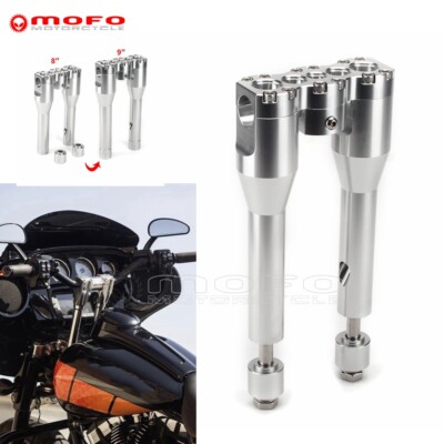 8'' Handlebar Riser For Harley Dyna Softail Low Rider Forty Eight Slim 1'' Bars
