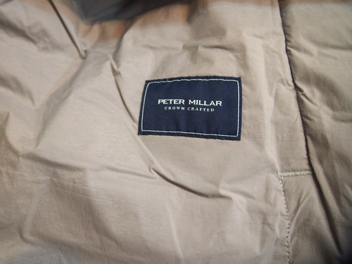 Gilet trapuntato leggero Peter Millar Crown artigianale Regent nuovo con etichette XL $285 grigio gale - Foto 8 di 11
