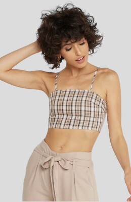 Daisy Street at Urban Outfitters 12 Plaid Crop Top Festival Club Street Wear