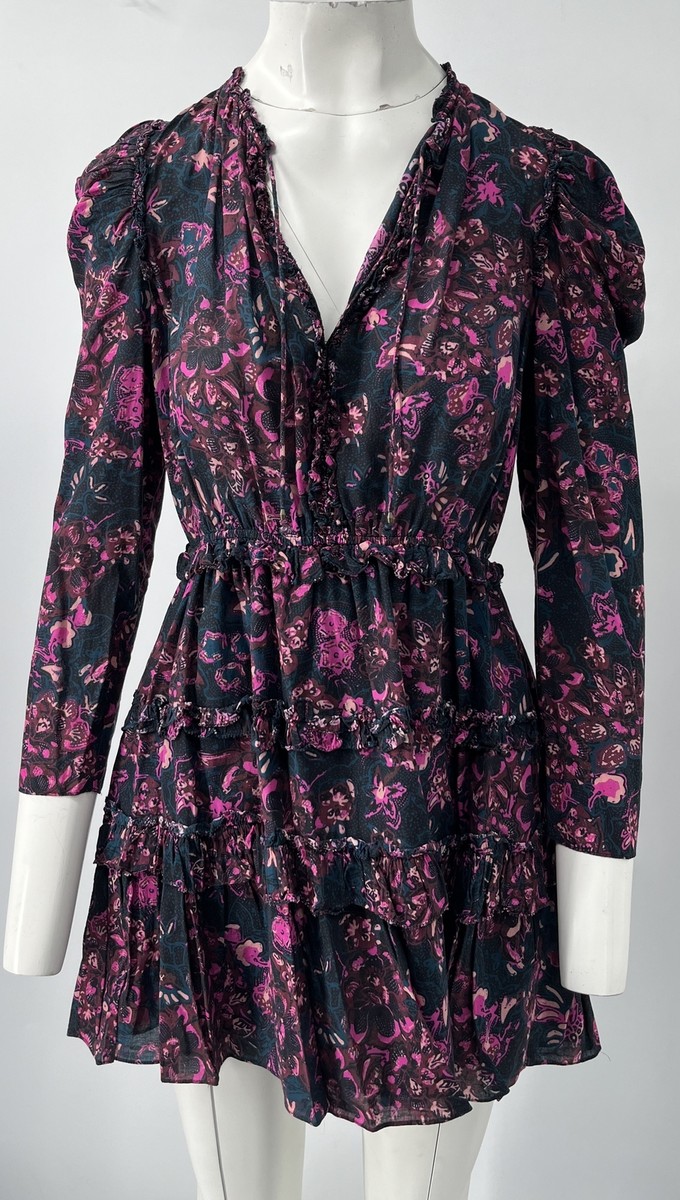✨人気新作 新品 UllaJohnson ミニワンピース Ulla Johnson 'Prissa' Floral Print Long Sleeve Mini Dress in