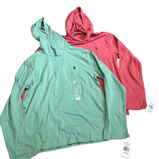 Ralph Lauren Hoodie Cruise Girls Youth L Embroidered Pony - 2 Pack NWT