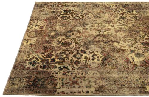 Vintage Relief Handgeknüpfter Perserteppich 227x191 cm-Orient,Rug,Carpet - Picture 7 of 15