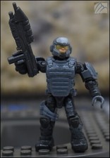 HALO CONSTRUX MEGA BLOKS UNSC GRIS RIFLE DE ASALTO MARINO MINI FIGURA SERIE ECO