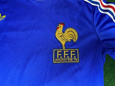 WC 1978 France jersey world champion French World Cup Adidas shirt