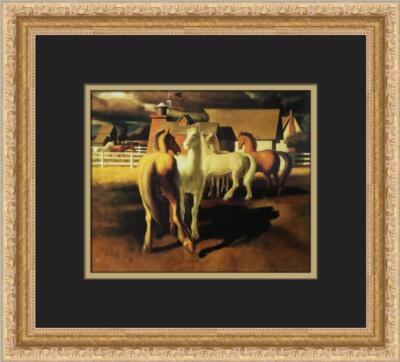 Phil Paradise The Corral Custom Framed Print 