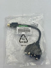 HEWLETT PACKARD 417149-001 REVISION A S-VIDEO TO RGB CABLE NIB