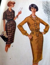 LOVELY VTG 1960s DRESS Sewing Pattern 12/32