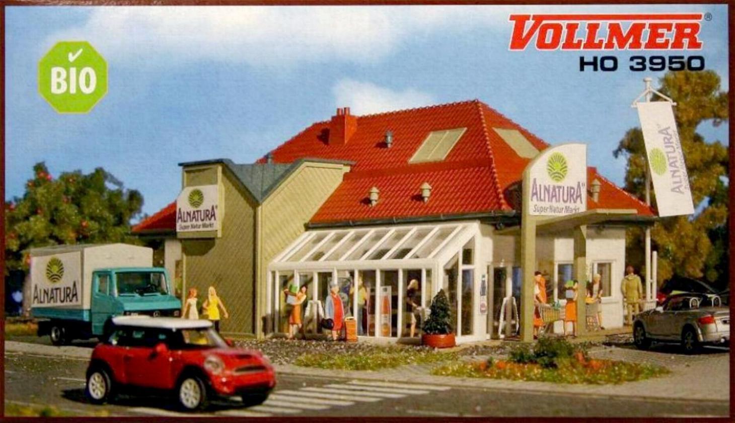 Vollmer 3950 Kit "Alnatura supermarché" piste h0 OVP 