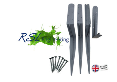 RSL Easy Zaunpfosten Unterstützung Reparatur Spitze - einklopfen, Beton ein- und abschrauben