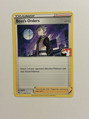 Boss's Orders 132/172 Pokémon Prize Pack Series 3 NM Brilliant Stars variant