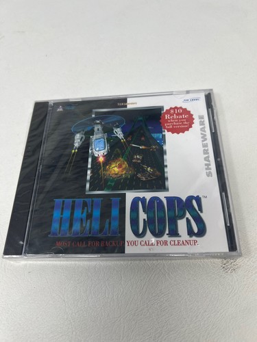1996 Heli Cops PC Game CD-ROM 7th Level T.E.N Laboratory new/case crack - Picture 1 of 2