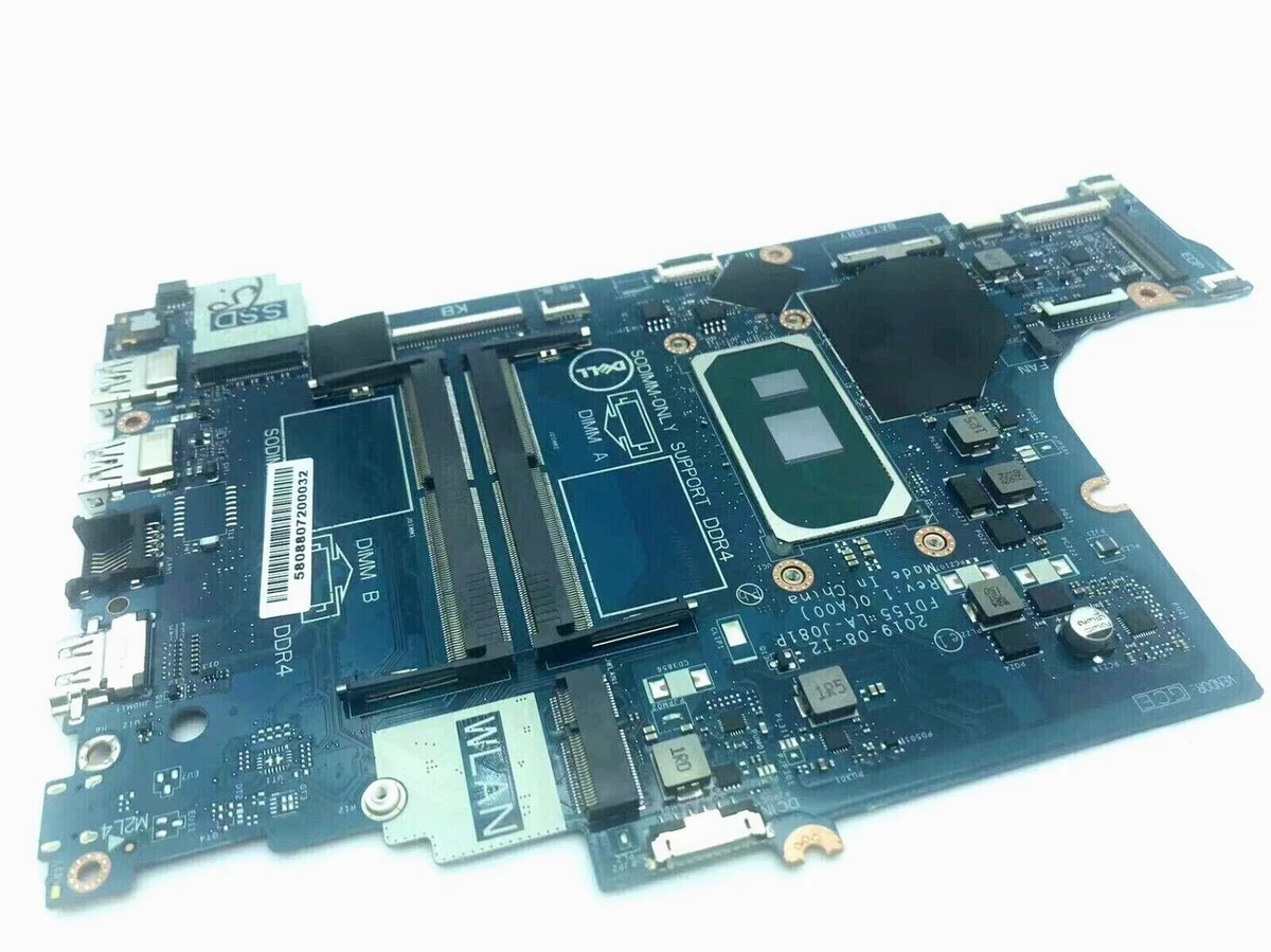 Dell Intel INSPIRON 5593 Core I7-1065G7 P/N G8NCD FD155-LA JO81P Motherboard