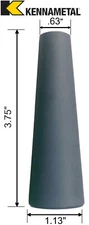 Large Tungsten Sandblaster Nozzle Tip TC1: Kennametal Premium Grade: All Sizes