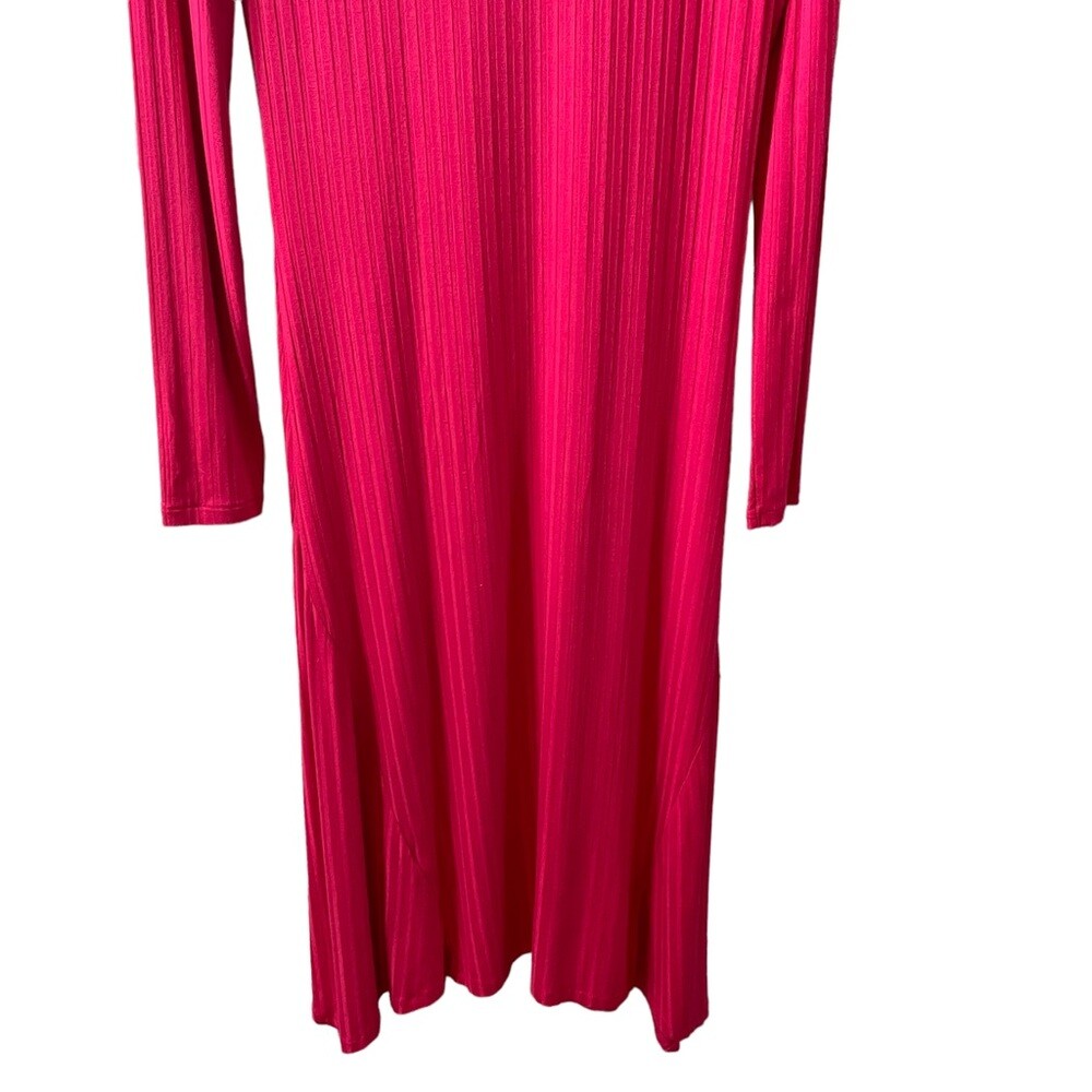 pink ribbed dress zara Zara Pink Ribbed Dress- Nwot