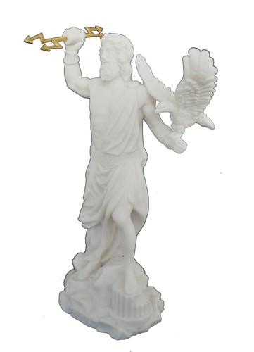 Zeus statue ancient Greek God king of all Gods active sculpture - Picture 3 of 4