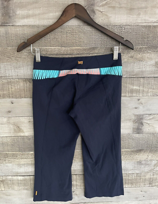 Lucy Power Athletic Crop Capri Yoga Pants Women's XS Navy Blue