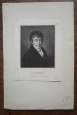 J.F. MICHAUD (1767-1839) PORTRAIT ENGRAVING 19th century, born in Albens Duche de Savoy