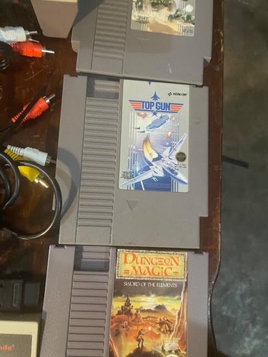 Original Nintendo NES Console Bundle with 7 Games Controllers Cords Tested #2 - Picture 12 of 16