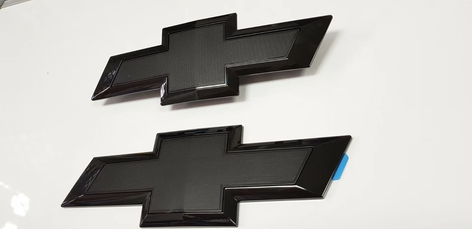 Глянцевый черный передний задний галстук-бабочка эмблемы 2014-2015 Silverado Sierra 1500 2500HD 350 - Изображение 3 из 4