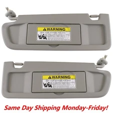 Sun Visor Light GRAY Clear GRAY PAIR For 2006-2008 Honda Civic Left & Right SET