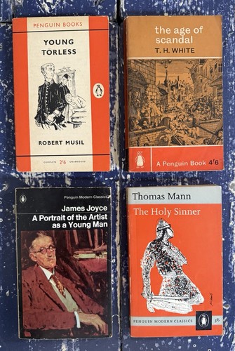 4 UK PENGUIN MODERN CLASSICS Thomas Mann JAMES JOYCE Robert Musil T.H. WHITE PB