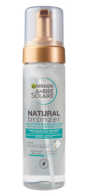  Garnier NATURAL BRONZER Selbstbräunungs Mousse Selbstbräuner Kokoswasser 200ml 