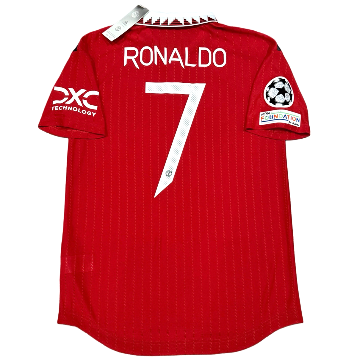 2022/23 Manchester United Authentic Home UCL Jersey #7 Ronaldo