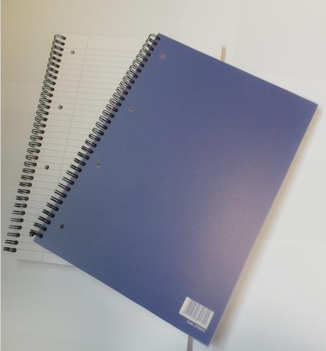 Valuex A4 Plus Wirebound Polypropylene Notebook 160 Pages Blue Pack 5