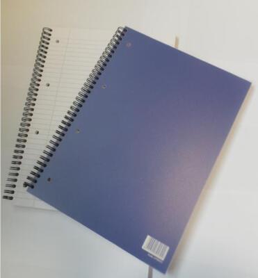 Valuex A4 Plus Notizbuch drahtgebunden Polypropylen 160 Seiten blau 5er-Pack