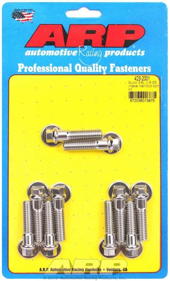 ARP Intake Manifold Bolt Kit S/S - Buick 3.8L V6 ARP Intake Manifold Bolt Kit S/S - Buick 3.8L V6
