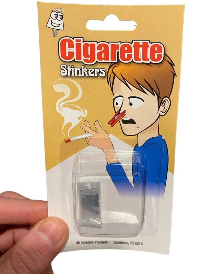 2 PAQUETES DE 5 (12 en total) Cargas de Cigarrillos Olor Apestoso Mordaza Broma de Fumar Truco Broma Foto 2 de 4