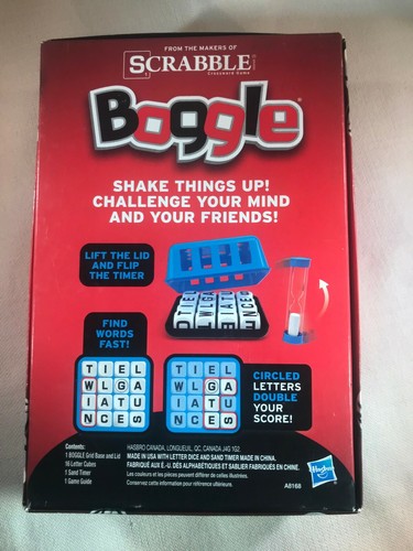 Authentic Vintage BOGGLE 3-Minute Word Game Hasbro...Makers of Scrabble - Picture 3 of 9