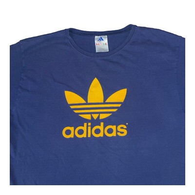 ウェア 90s~00s old adidas uniform T-shirt Vintage 80s 90s Adidas Trefoil Logo Stripes Double Sided T