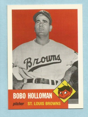 1991 Topps Baseball 1953 Archives Bobo Holloman #306 St Louis Browns NM/MT