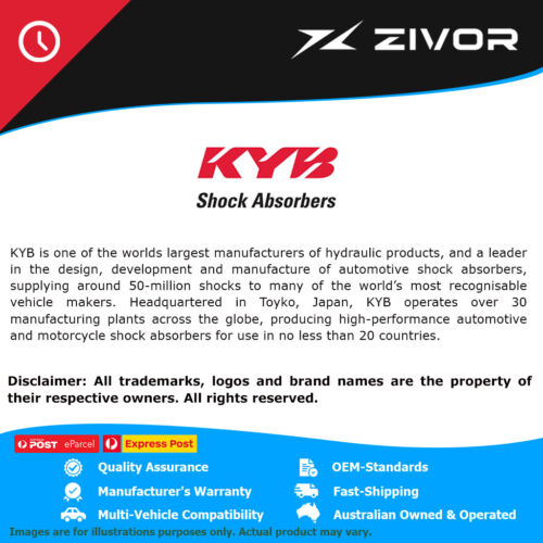 New KYB Shock Absorber Rear Left - Gas-A-Just For TOYOTA HIACE TRH223R #554396 - Picture 2 of 6