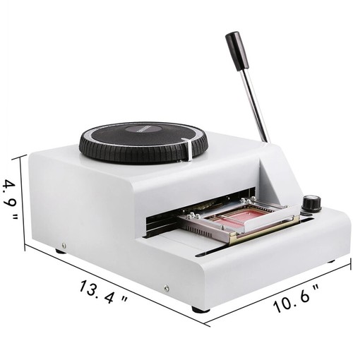 Manual Operation PVC Embosser Machine Embossing Machine For Cards 72 Characters - Picture 7 of 9