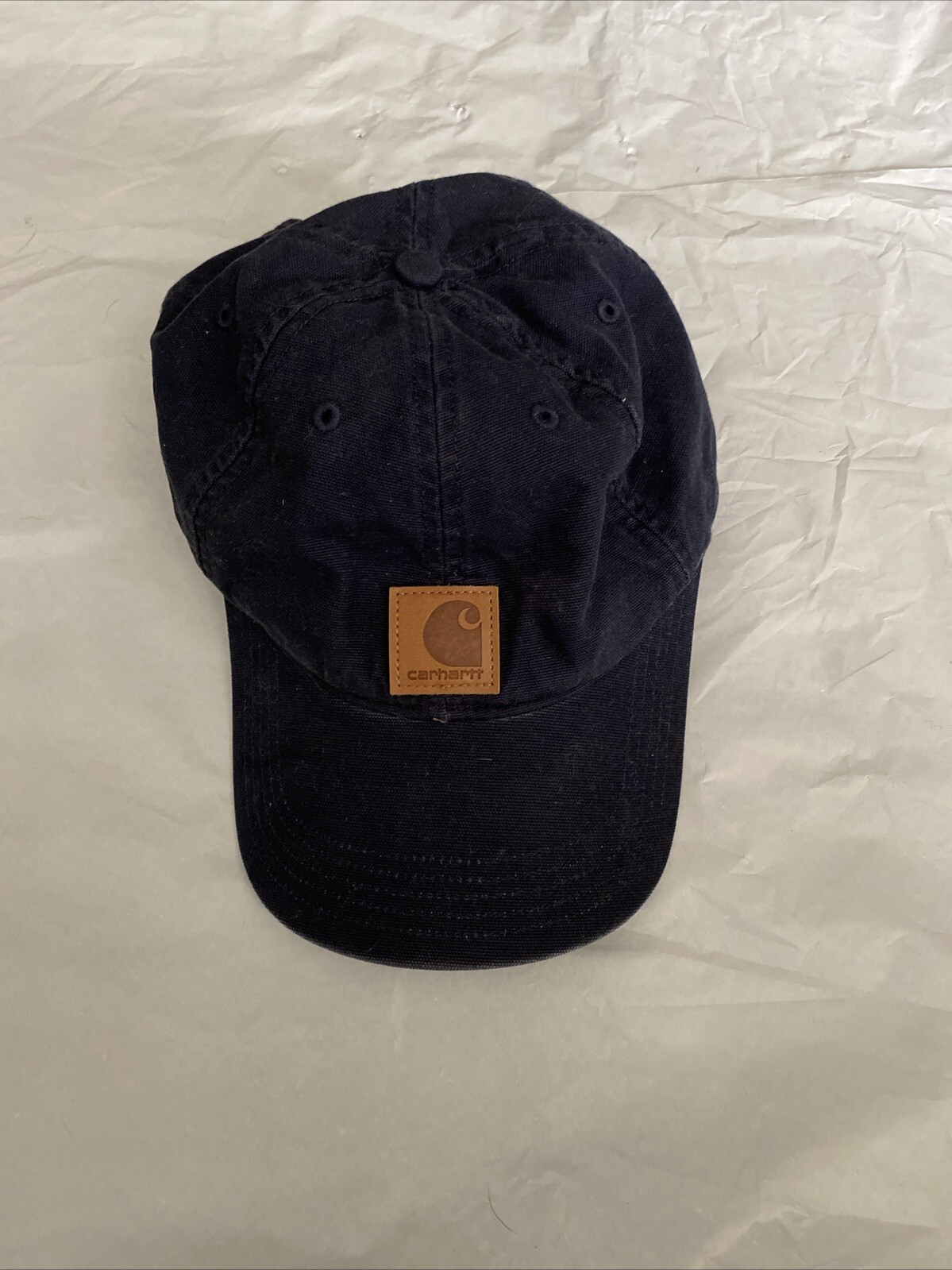 Carhartt Strapback Dad Cap Blue Patch Adjustable One Size Casual