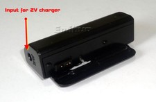 External Case AA Battery for Minidisc Walkman. Input for 2V charger
