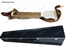 New Professional Mayuri Veena Peacock Shaped Body Instrument Taus With Fiber Cas