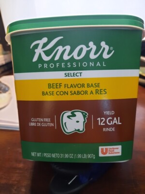 Knorr beef flavor base-- yields 12 Gallons --1.99 lbs