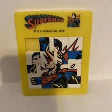 Vintage 1978 DC COMICS Superman Sliding Puzzle Game