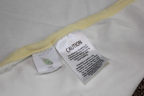 Starting Out Bear Duck Ivory Yellow Baby Blanket Cotton Infant Blanket RARE - Picture 5 of 8