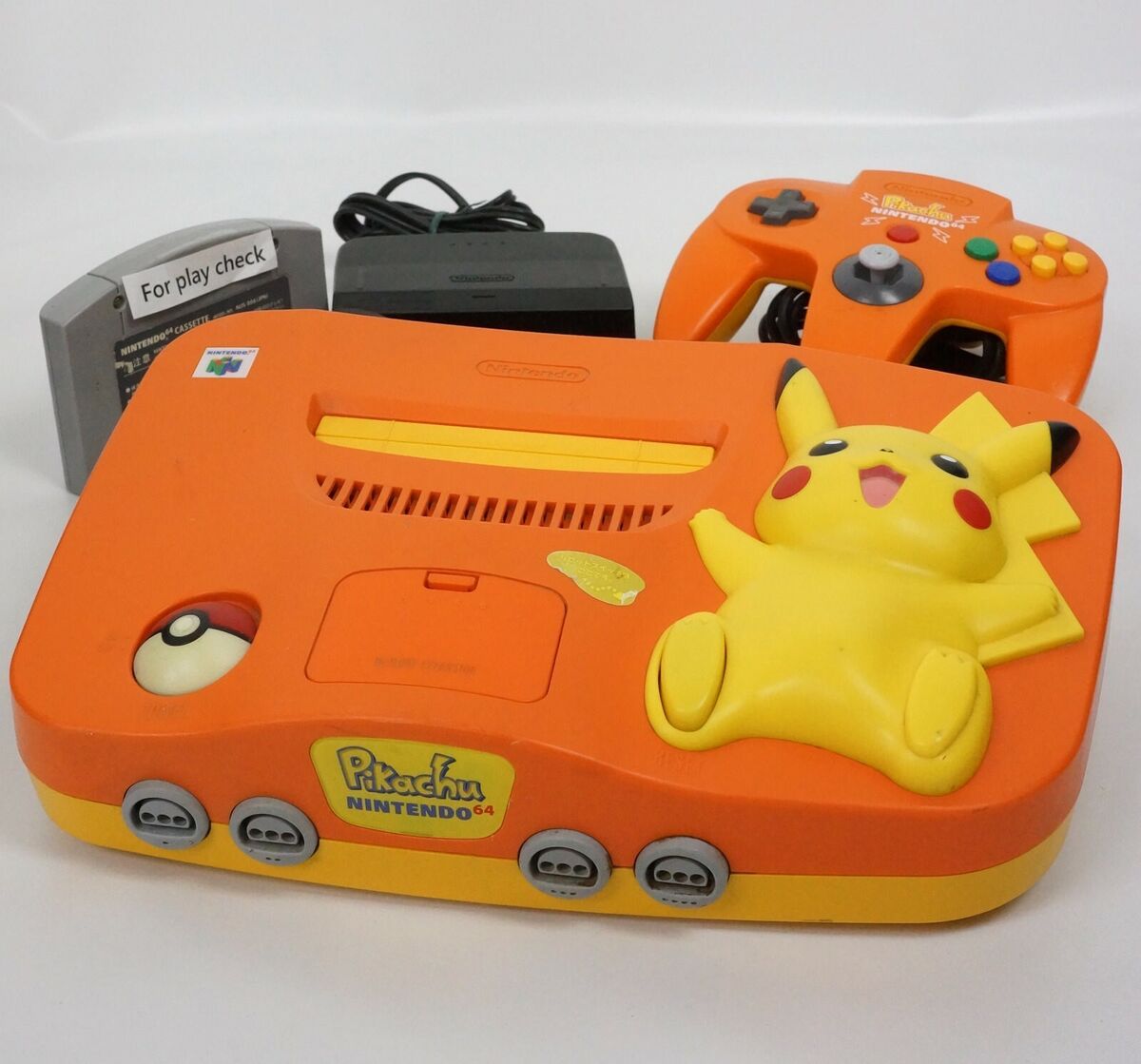 Nintendo 64 PIKACHU Console System Orange wz Expansion pak Nintendo 64 PIKACHU Console System Orange wz Expansion pak